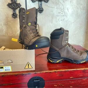 Keen Cascade Brown Steel Toe Work Boots free shipping